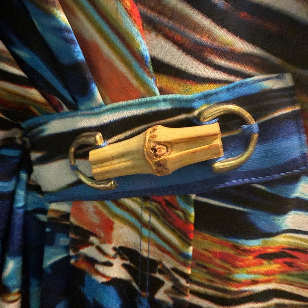 Robbie Bee Colorful Patterned Dress - Picture 3 of 5